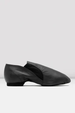 Childrens Leather Elasta Jazz Booties
