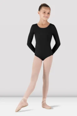 Girls Basic Long Sleeve Leotard