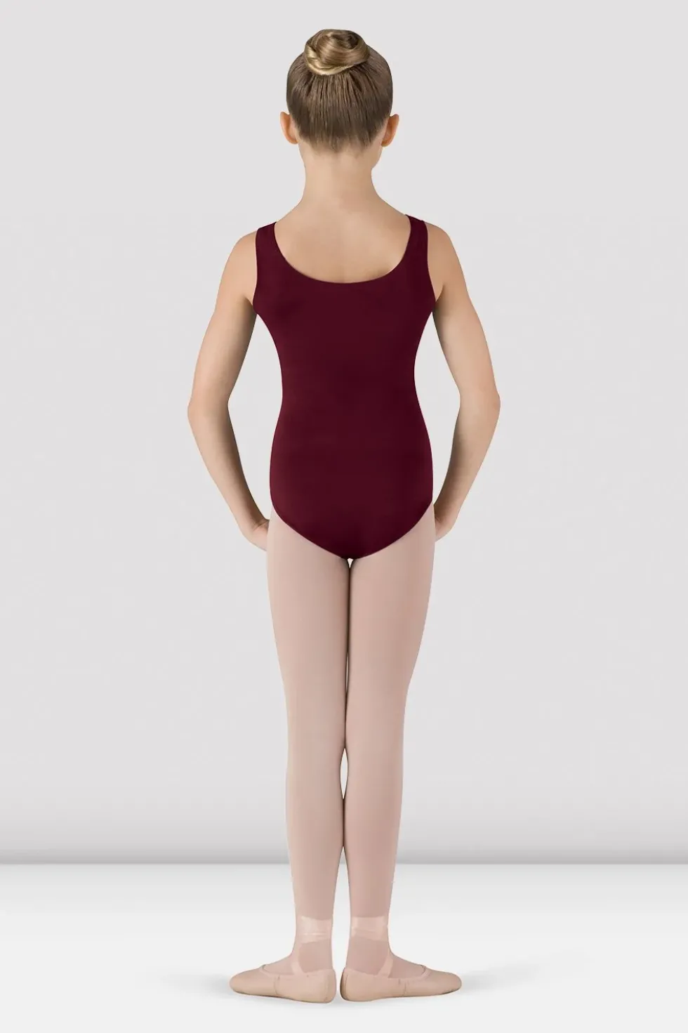 Girls Basic Round Neck Tank Leotard