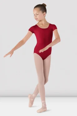 Girls Dujour Cap Sleeve Leotard