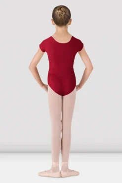 Girls Dujour Cap Sleeve Leotard