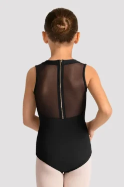 Girls Mirella Celestia Zip Back Printed Leotard