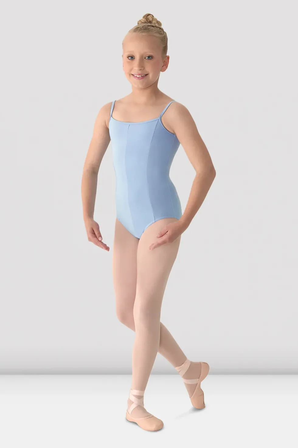 Girls Mirella Princess Seam V Front Camisole Leotard