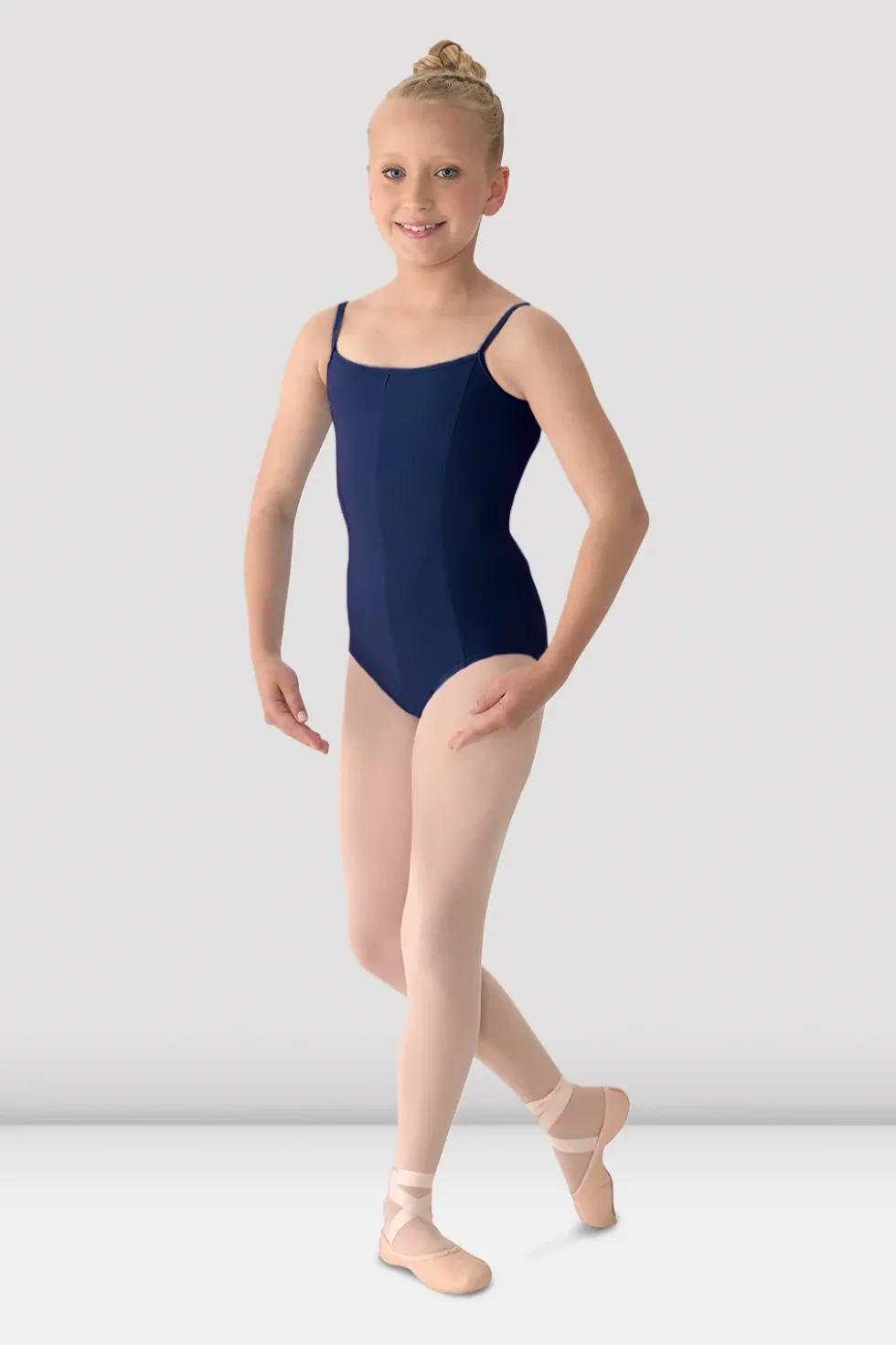 Girls Mirella Princess Seam V Front Camisole Leotard