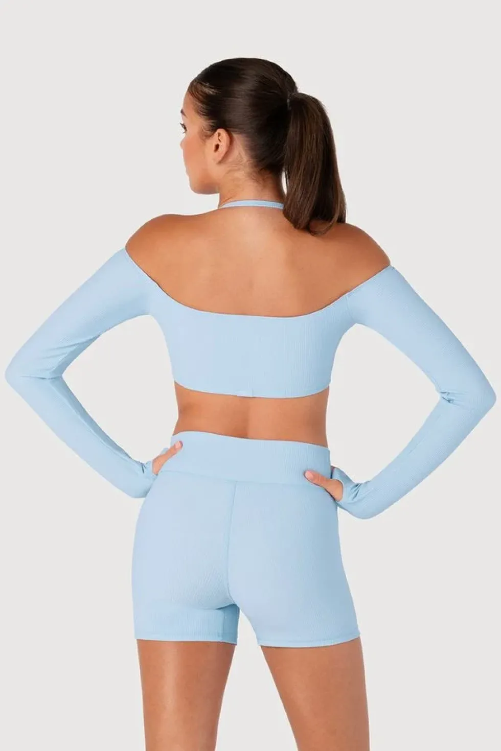 Girls Rib Bolero Crop Top