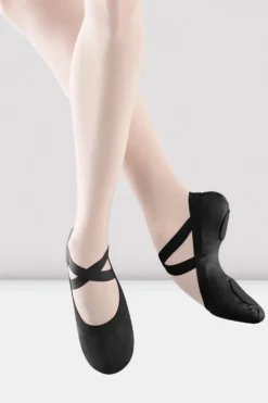 Ladies Pro Elastic Canvas Ballet Shoes