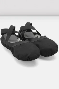 Ladies Pro Elastic Canvas Ballet Shoes